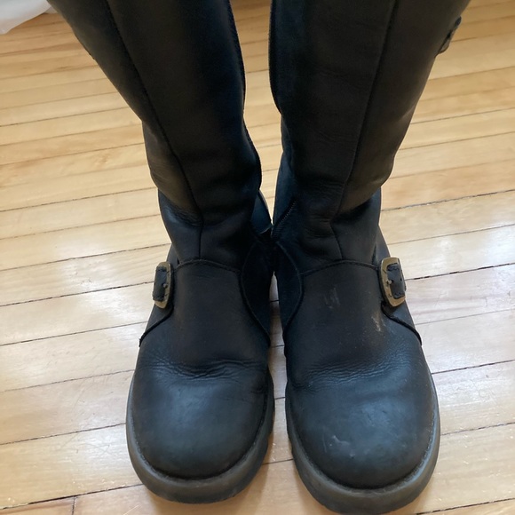 London Fly Mes 2 Mid Calf Boot Size 38 Black - Picture 4 of 5